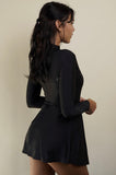 Aliyah Skater Dress (Black)