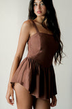 Eniko Skater Dress (Cocoa)