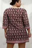 Batik Dress (Red/Navy)